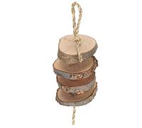 Hamster Chew Toys,Applewood Sticks Teeth Grinding Toy,Chinchillas Wooden Boredom Breakers Rabbit Chew Toys Teeth Grinding Cage Hanging Accessories for Bunny Chinchillas Hamsters (Short aquatic rope)