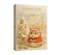 Hamster Christmas 2025 | 24 Days Decoration Acrylic 2D | Hamster Christmas Tree Ornament Countdown Calendar - For Home Family Friends