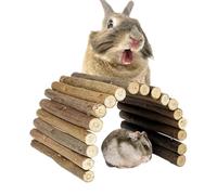 Hamster Climbing Bridge Wooden Portable Natural Entertainment Ladder