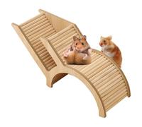 Hamster Climbing Ladder Bridge: Wooden Kids Games For Small Pets, Durable Activity Maze | Interactive Exercise Toy For Jer