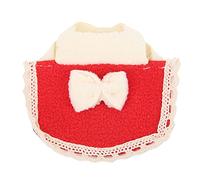 Hamster Cloak Soft Fleece Mini Pet Clothes with Lace Design for Small Animal Parties Photo Shooting (M)