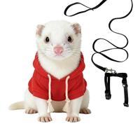 Hamster Clothes Adjustable Ergonomic Comfortable Costume | Ferret Harness Set for Outdoor Walking Hamster Chinchilla Puppy Kitten Bunny Small Animals
