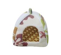 Hamster Cool Nest,Mini Hamster Cotton Nest, Soft Small Animal Bed for Guinea Pigs, Hedgehog(White)