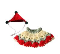 Hamster Costume | Pet Knitted Dress Outfits with Hat,Breathable Small Pet Clothes | for Guinea Hamster Ferret Bunny Chinchilla Hedgehog Gerbil