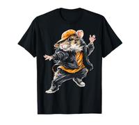 Hamster Cute Portrait Drawing Art Animal Motif Hamster T-Shirt