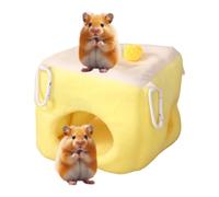 Hamster Den, Soft Warm and Comfortable Cartoon Theme House and Habitat for Small Animals - For Ferrets, Chinchillas, Rabbits and Other Pets
