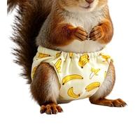 Hamster Diapers | Reusable Washable Adjustable,High Absorbent Pet Squirrels Diapers - for Medium Senior Bunny Sugar Gliders Mice Ferret Indoor Home Travel