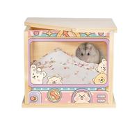 Hamster Dig Box, Hamster Digging Room, Visible Small Pet Shelter Habitat Decor, Cage Accessories Hedgehog, Squirrel, Mice, Ideal for Activity, Enrichment, Play Exploration