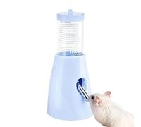 Hamster Drinking Bottle | Water Drinker with Stand | 80 ml Non-Drip Open Bottom for Small Pets