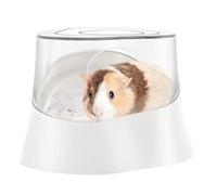 Hamster Dust Bathtub - Hamster Sand Bath Container | Hamster Shower and Digging Room | Mice Litter Container with Transparent Lid | Easy-to-Clean Bathroom for Small Pets/Lemming/Big Hamsters