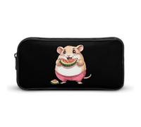 Hamster Eating Watermelon Pencil Case Cute Pen Pouch Cosmetic Bag Pecil Box Organizer for Travel Office
