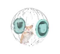 Hamster Exercise Ball - Transparent Large 20x20 Cm Pet Ball, Safe Stable Running Wheel, Breathable Vents Design, Spacious Gerbil Toy | Secure Stress Relief Activity for Living Room Kitchen Home