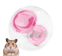 Hamster Exercise Ball | Transparent Safe Durable Portable Running Toy, Hamster Enrichment Toys | for Outdoor Home Play Area Bath Small Animals Chinchillas
