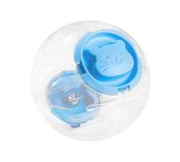 Hamster Exercise Ball - Transparent Silent Running Ball | Durable plastik Hamster Toy | Lightweight Escape-Proof Design | Breathable Ventilation Holes | Easy-Clean surfac, Small Animal Cage Accessory