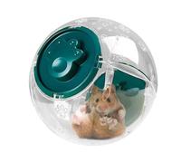 Hamster Exercise Ball - Transparent, Silent Running Wheel for Hamsters, Portable Multifunctional Activity Toy for Small Pets, Breathable Foot-Safe Design for Outdoor Use, L