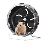 Hamster Exercise Wheel, Hamster Fitness Wheel with Adjustable Stand, Multi-function Activity Toy for Small Animals Ideal Cage for Home Living Room Bedroom Student