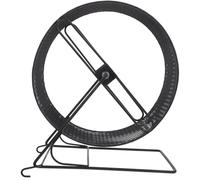 Hamster Exercise Wheel Quiet Running Roller for Small Pets | Iron Build, Black Finish, Bracket Design, Suitable for Golden Bear, Squirrel, Hedgehog, Chinchilla
