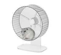 Hamster Exercise Wheel | Quiet Spin Acrylic Hamster Running Wheel,Super Quiet Hedgehog, Acrylic Silent Spin with Height Adjustable Stand For Hamsters, Gerbils, Mice