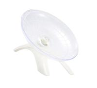 Hamster Exercise Wheel Silent Plastic and Steel White for Small Pets | Stable Design, Not Easy to Fall, Prevents Biting and Injury, Suitable for Chinchillas and Ferrets Random Color