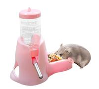 Hamster Feeder | 2-in-1 Feeding Bowl and Drinking Bottle | Sturdy Feeding Bowl Stable | Distributeur De Nourriture Hamster | E Bottiglia Acqua | Bebedero para Hámster | Mouse Gerbil 2026
