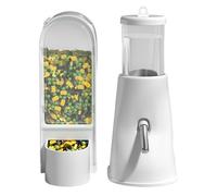 Hamster Feeder - Pet Auto Dispenser | Large Capacity Food And Drinking Dish For Dwarf Hamster Gerbil Bunny Hedgehog, Cage Accessories Comfort