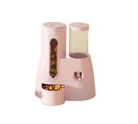 Hamster Feeding And Drinking Fountain, Golden Bear Water Kettle, Food Bowl, Special Daily Necessities Rabbit Feeder(Pink)