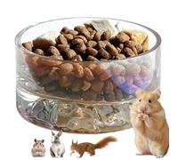 Hamster Feeding Bowl, 45 ml Glass Feeding Bowl for Pets | Hamster Drinking Bowl | for Parakeets, Budgies, Lovebirds, Finches, Ferrets, Squirrels, Mice, Rabbits, Macaws, Cockatiels