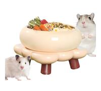 Hamster Feeding Bowl - Bite-Resistant Food Container for Small Animals for Gerbils Degus Ferrets Squirrel Chinchillas Hedgehog Pets