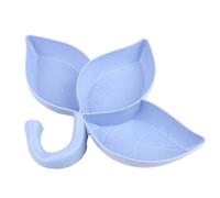 Hamster Feeding Bowl - Ceramic Feeding Bowl with Water Bowl, 3-Piece Leaf Tray for Small Animals, Chinchillas, Gerbils, Compact, Cute Feeding Station Accessories for