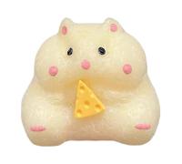 Hamster Fidget Squeeze Toy, Soft Rubber Stress Relief Pinch Toy, Stretchy Quick Recovery Hamster Anti Discomfort Hand Gadget for Kids Adults Teens, Funny Relaxation for Home Office Travel Use