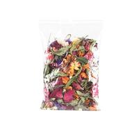 Hamster Flowers Natural Dried Flower Bedding for Gerbils with Odour Control Hamster Food for Rabbits Other Small Animals Hamster Cage Accessories 1 Piece Floral Design with Luminous Ball (13 x 8 cm)