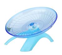 Hamster Flying Saucer Silent Running Wheel, 12 Inch, Suitable for Guinea Pigs, Hamsters, Hedgehogs and Other Small Animals to Ensure Safe Exercise（Blue）