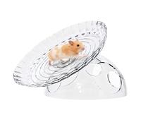 Hamster Flying Saucers Exercise Wheel with Hideouts House Quiet Rotate Hamster Running for Small Pet Quiet Flying Saucers Exercise