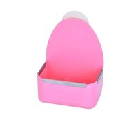 Hamster Food Bowl Fixed Large-capacity Anti-drop Impact-resistant Pet Food Dispenser Bowl For Rabbit Guinea Pig Accessories(Pink)