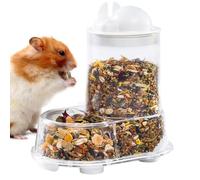 Hamster Food Dispenser - Feeding Accessories and Drinking Accessories for Small Animals, Large Capacity Feeder with Bottle Holder for Feeding and Treats Rabbits Education
