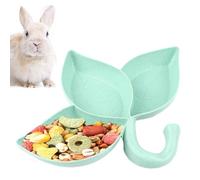 Hamster Food, Hamster Food | Chinchilla Leaf Food with 3 Grids | Water & Food for Small Animals Squirrel, for Small Animals, for