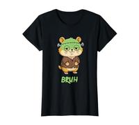 Hamster Frankenstein Bruh Halloween Value Graphic T-Shirt, Women, Black, M