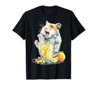 Hamster Fruits Animal Motif Colorful Artwork Hamster T-Shirt