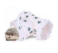 Hamster Fun Tunnel - Hamster Tube and Tunnel, 3 Way Foldable Pet Cave, , Maze Toy | Fun Folding Toy Explorer Play Climbing Sleeping Mouth Hedgehog Indoor Home