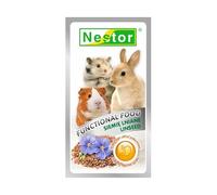 Hamster Functional Foods - 20g Linseed Rodents and Rabbits Supports Digestive System Rat Gerbil Degu Guinea Pig Mouse Food