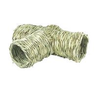 Hamster Grass Tunnel Cage Nest Bed Interactive Toy for Small Animals Hedgehog Rat Sleeping Hideout 9.45x12.99x3.94 inch- 24x33x10cm