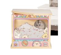 Hamster Grave Box - Interactive , Gerbils, Play Pit for Small Rodents, Visible Shelter for Small Animals, Dwarf Hamster Exploration Box as Litter for Enclosures and