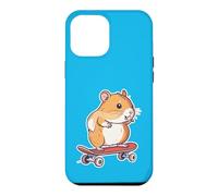 Hamster Guinea Pig Riding a Skateboard Skater Boy Girl Case for iPhone 12 Pro Max