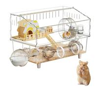 Hamster Habitat 2-Layer Clear Chinchilla Crate