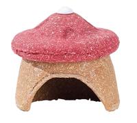 Hamster Habitat - 4.33 Inch Safe Enclosure | Ceramic Mushroom House - 180g Durable Teething Toy for Chinchillas and Ferrets. This cage provides a secure space for pets to explore and play.
