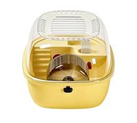 Hamster Habitat Cage - Acrylic Observation Room, Ventilated Refuge for Small Pets, Portable Rodat Enclosure, Desk Placement in the Office, Shaded Areas on the Balcony, Living Room