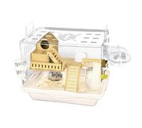 Hamster Habitat, Clear Hamster Cage - Transparent Animal Watching Cage for Animals - Easy Assembly Assembils Breffable Gerbils Accessories for Friends and Lovers