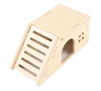 Hamster Habitat - Hamster House Cage with Ladder - Small Animal Toys Shelter Pet Accessories for Gerbil Chinchilla Home Indoor Enrichment