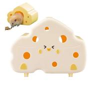 Hamster Habitat Hideout,Hamster Hidden House | Magnetic Cheese Hamster Skin Chinchilla House - Gerbil House Visible Semi Enclosed Shelter, Hamster Cage Accessories