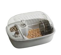 Hamster Habitat | Silent Easy Clean Ventilated Portable with Open Roof | Dwarf Mouse and Hamster Habitat for Home Bedroom Balcony Apartment Living Room